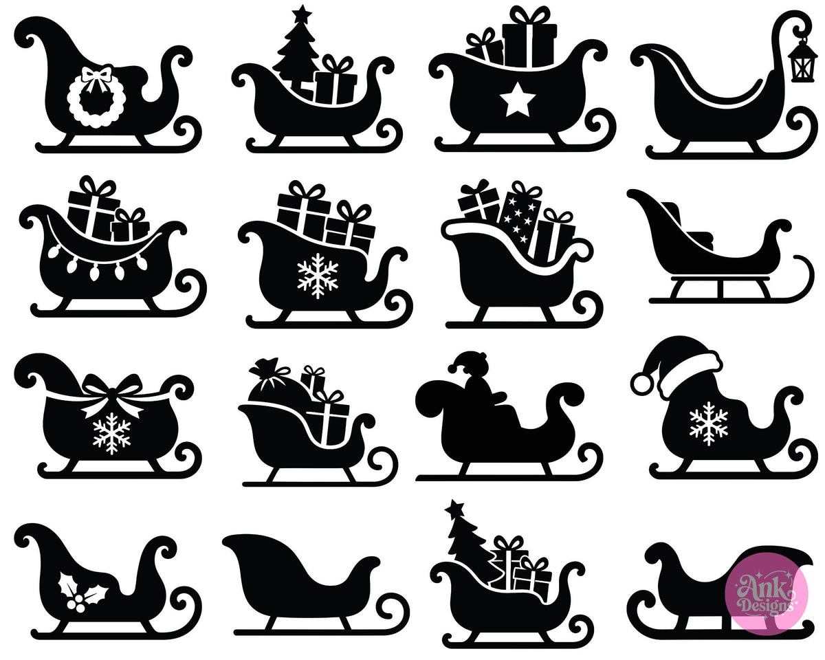 Christmas Silhouette Ornaments SVG Mega Bundle 800+ Digital Download