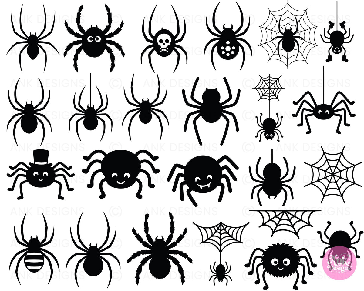 Halloween Ghost and Witch Silhouette SVG Cut Files Bundle Digital Download