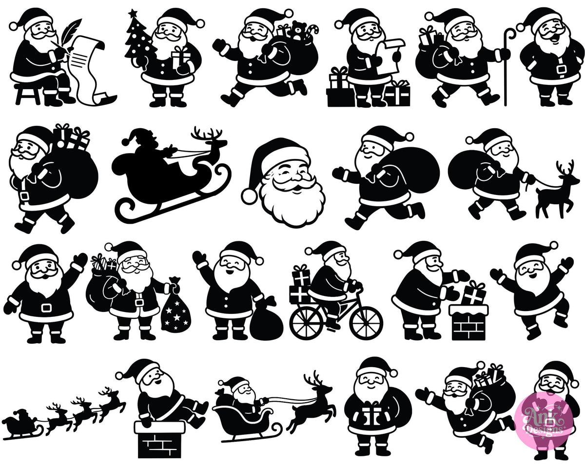 Christmas Silhouette Ornaments SVG Mega Bundle 800+ Digital Download