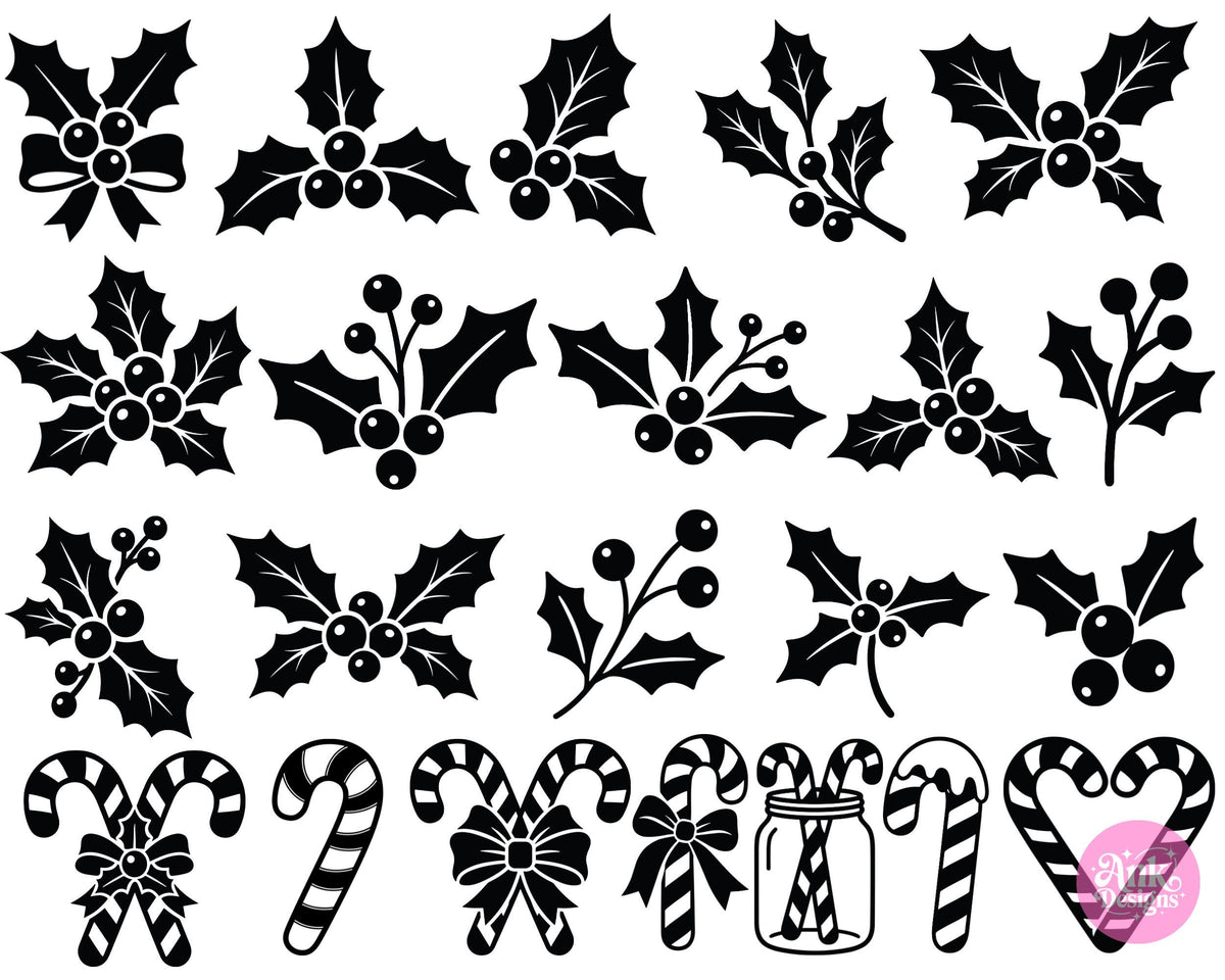 Christmas Silhouette Ornaments SVG Mega Bundle 800+ Digital Download