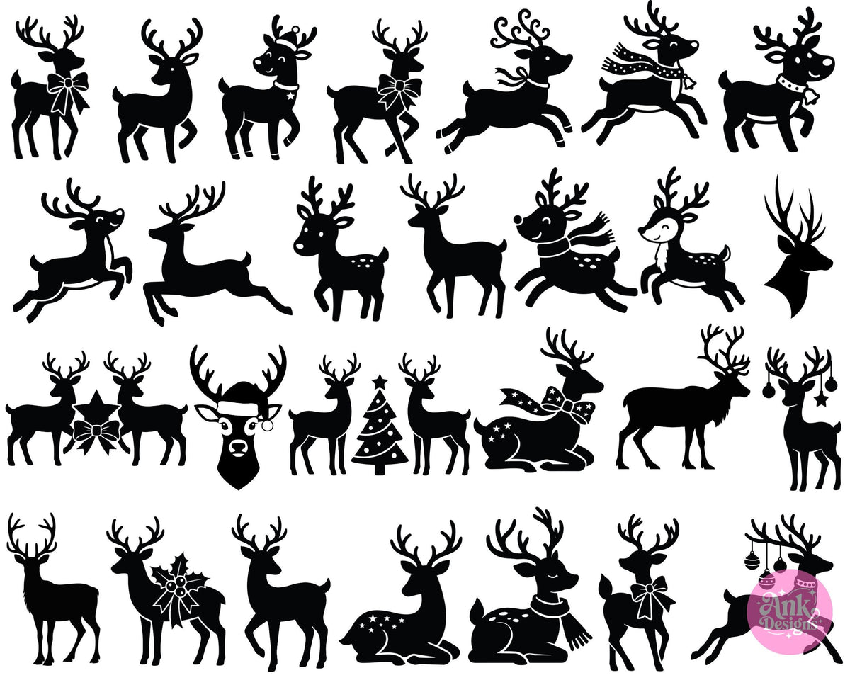 Christmas Silhouette Ornaments SVG Mega Bundle 800+ Digital Download